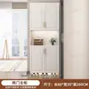 Zapatero de madera maciza para la entrada, zapatero para la entrada del hogar con asiento, zapatero vertical de almacenamiento integrado de gran capacidad montado en la pared