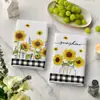 Paño de Cocina de Girasol Transfronterizo para Primavera y Verano, Engrosado, Absorbente, Desengrasante, Decoración del Hogar