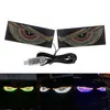 Luz de Advertencia LED Ojo de Diablo Dinámico para Coche Transfronterizo Camión Vehículo Luz de Ojo de Camión Luz de Pantalla Dinámica
