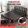 Cama de hierro para el hogar Cama doble de 18 m Cama con estructura de hierro Cama de acero inoxidable Habitación de alquiler Cama individual de 1 m 1,5 m Estante para cama
