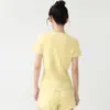 Conjunto Deportivo Transpirable Estilo Coreano para Mujer, Malla Lateral, Secado Rápido, Top de Manga Corta y Shorts, Holgado, Adelgazante, Fitness, Running, Conjunto de Dos Piezas
