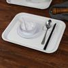 Juego de Plato y Tazón de Melamina Wanshan Comedor Comedor Comercial Plástico Imitación Porcelana Tazón Anticaída y Plato Combinación Tazón Fábrica Mayorista