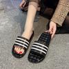 Zapatillas de Cristal Ropa de Casa para Mujer Calzado Plano Resistente al Desgaste Rayado Dormitorio de Estudiantes Baño Interior Zapatos Frescos para el Hogar