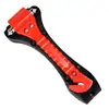 Cortador de cinturón de seguridad rojo de rescate, martillo de seguridad multifuncional de emergencia, herramienta de escape para coche, martillo rompecristales incorporado