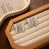 Pendientes Metálicos de Moda Creativa Estilo Ins Calados Corazón Estéreo Forma Geométrica Pétalos Estrella de Cinco Puntas Pendientes de Estilo Simple para Mujer