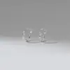 Pendientes Huecos de Nudo de Plata S925 Nalan Exquisitos Simples Estilo Ins Diseño de Nicho Pendientes de Moda M08380