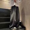Pantalones vaqueros anchos con degradado para hombre, primavera y otoño 2025, nuevos vaqueros holgados, rectos y a la moda que combinan con todo.