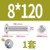 Tornillo de cabeza plana con bisel cruzado biselado de acero inoxidable 304, tornillo de bisel alargado para muebles M6