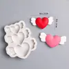 Decoración de pastel para el Día de San Valentín chino, teléfono sentado, adornos de cachorro y gatito, decoración de confesión de pareja, decoración para hornear