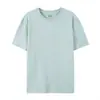180G En Stock Algodón Puro Talla Europea Cuello Redondo Manga Corta Estampado Personalizado Logo Empresa Transfronteriza Camiseta Publicitaria de Trabajo Unisex