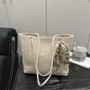 Bolso Grande de Alta Gama 2025 Nuevo de Moda Tejido de Paja Bolso de Mujer Bolso de Hombro Gran Capacidad Versátil para Viajes Diarios Bolso de Mano