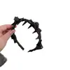 Faixa de Cabelo Preta Retro com Laço de Strass e Dentes para Mulheres, Realça a Altura Craniana, Faz o Rosto Parecer Menor, Acessório de Cabelo Versátil para Sair