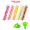 Punto Helado Paleta Hielo Triturado Bolsa de Hielo DIY Bolsa de Empaque para Paletas Desechable Cremallera de Tres Lados Bolsa para Paletas