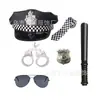 Festa Dançante de Halloween Cosplay Performance Policial Fantasia Role Brinquedo Acessórios Insígnia de Policial de Liga