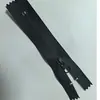No. Cremallera de nylon impermeable negra de 5 con topes superior e inferior, adecuada para pantalones, bolsillos frontales y bolsas