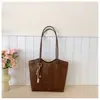 2025 Nova Bolsa Tote Grande Capacidade Exportação Transfronteiriça Moda Casual Bolsa de Ombro Textura Bolsa de Braço para o Dia a Dia