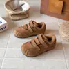 Zapatos de Entrenamiento Casual Melanoid Alemanes para Mujer 2026 Otoño/Invierno Nuevo Estilo Moda Versión Coreana Punta Redonda Con Felpa Suela Suave Cómodos Zapatos de Algodón