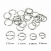 Estrela com bobina de aço inoxidável fivela de orelha redonda 2,5-3mm titânio aço fivela tipo personalidade coreana anel de orelha masculino