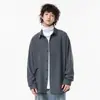 Camisa de Manga Larga para Hombre Primavera/Verano, Gama Alta, Caída Suelta, Seda de Hielo, Camisa Básica, Camisa Interior para Traje, Chaqueta, Diseño Japonés