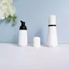 En stock botella cónica blanca de espuma de 60 ml, botella espumadora de PET para mousse de 100 ml, dispensador portátil de espuma facial