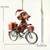 Navidad Acrílico Bicicleta Cachorro Decoración Colgante Árbol de Navidad Coche Plano Transfronterizo Nuevo Colgante Decoraciones Navideñas