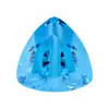 Huagang Piedra Preciosa Agujero Pasante Triángulo Gordo Azul Marino Circonita Piedra Suelta Superficie de Anillo Triángulo Gordo Circonita Hialina Artificial