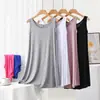 Novo Vestido Regata Feminino Modal Plus Size Fino Verão Grande Flare Comprimento Médio Camada Base Vestido de Dormir