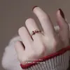 Anillo de Lazo Suave para Mujer Lujo Ligero Estilo Frío Anillo de Dedo de Alto Nivel Moda Anillo Súper Hada Diseño de Nicho Anillo de Moda