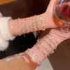 Pulsera Super Brillante con Circonita Microincrustada para Mujer, Pulsera de Cristal de Lujo Ligero de Gama Alta, Nueva Joyería Popular de Venta al por Mayor 2026
