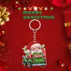 Colgante de Regalo de Navidad Llavero Acrílico 2D Estilo Nuevo Llavero para Mochila de Fiesta de Navidad