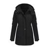 Chaqueta de Montañismo Desmontable Cortavientos y Cálida para Otoño e Invierno, Chaqueta Casual para Mujer, Chaqueta de Algodón Transfronteriza, Chaqueta Parka para Mujer