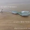 Portátil de aço inoxidável dobrável colher Fast Food salada colher garfo dobrável louça Camping Outdoor Folding Spoon