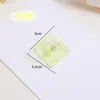 Pinza Cuadrada Pequeña de Plástico Transparente Acrílico Ins para Materiales de Estudio, Exámenes, Documentos de Oficina y Clips de Diario