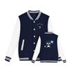 Chaqueta de Béisbol con Temática de Manga Japonesa, Uniforme de Béisbol de Manga Larga para Otoño, Chaqueta Casual Holgada Estilo Oversize para Pareja