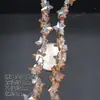 Corona de novia DIY tocado material Pentagrama de cristal pendientes de mariposa accesorios para hacer guirnaldas