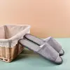 Pantuflas Desechables de Hotel, Pantuflas Sencillas Antideslizantes Transpirables para Salones de Belleza, Hospitalidad en el Hogar, Viajes, Pantuflas Portátiles de Algodón y Lino para Alojamiento Temporal