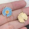 Mezcla 60 Joyería DIY Flor Aleación Gota de Aceite Colgante Perla Flor de Cerezo de Cinco Pétalos Aretes Aretes Colgante de Collar