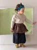 Ropa de otoño para bebé, ropa infantil, suéter de otoño, nuevo conjunto de pantalones largos de lunares para niñas, estilo coreano 2026