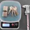 Cilindro de Cerradura de Puerta Antirrobo Universal Personalizado Transfronterizo, Cilindro de Cerradura Grande 70/80, Cilindro de Cerradura de Doble Fila con Ranura S, Cilindro de Cerradura de Puerta Antirrobo para el Hogar