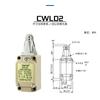 CNTD Changde micro-carrera CWLCA12-2-Q L2-2 LD LD2 Elemento de interruptor de límite vertical