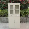 Armário de arquivo de metal com porta de vidro para livros e documentos, armário de arquivo, armário de documentos, armário de arquivo morto, armário de comprovantes financeiros com gaveta com chave, armário de escritório