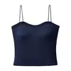 Nuevo Top de Tirante Único de Otoño Temprano Dopamina Espalda Hermosa Camisola Lencería para Mujer con Copas Integradas para Usar por Dentro por Fuera Capa Base Top sin Tirantes