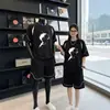 Conjunto Verão Estilo Adolescente Hong Kong para Meninos Manga Curta Tendência Bonito Solto Estudante Shorts Casuais Conjunto Esportivo Tendência