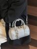 Bolso Boston Popular Portátil Transfronterizo para Mujer 2025 Nuevo Bolso Cruzado Versátil Casual Super Popular Celebridad de Internet Bolso de Hombro