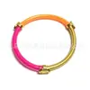 Pulsera de colores dopamina a juego joyería de estrella de seis puntas JELLY Bangles pulsera con pintura de pan de oro