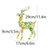 Decoración Ornamental de Ciervo con Transferencia de Agua Dorada Seleccionada Cuidadosamente Adorno Transfronterizo Regalo de Alta Gama Artesanía para el Hogar Simple de Lujo Ligero