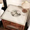 Mantel para mesita de noche, mantel de estilo minimalista, sensación de lujo ligero y alta gama, protector de mesa impermeable y resistente a las manchas, funda lavable.