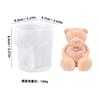 Vela del Conejo de Pascua Transfronteriza Molde de Silicona para Fondant Conejo de Orejas Largas Cruzadas Molde para Velas Adorno de Yeso Regalo