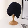 Gorro de Punto de Invierno para Hombre, Mismo Estilo Forrado de Felpa, Gorro de Lana Cálido y Engrosado, Gorro de Algodón para Ciclismo al Aire Libre, Protección para los Oídos a Prueba de Frío