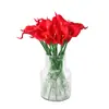 Flores Artificiales de Lirio de Calas Mini de PU Transfronterizas para Exportación, Decoración del Hogar, Flores de Tacto Realista, Accesorios para Fotos, Flores Falsas Personalizadas al por Mayor